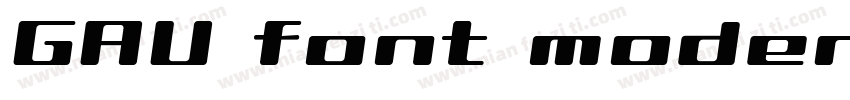 GAU font modern SemiRound字体转换